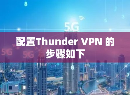 配置Thunder VPN 的步骤如下