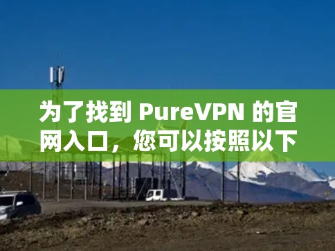 为了找到 PureVPN 的官网入口，您可以按照以下步骤进行