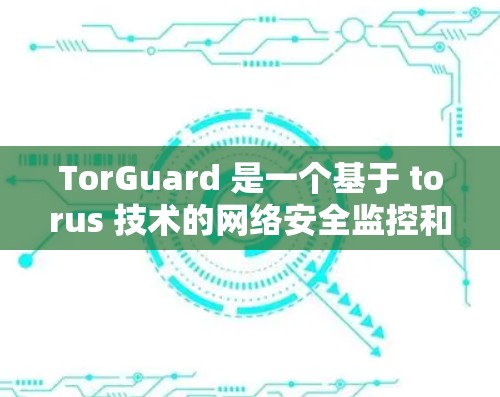 TorGuard 是一个基于 torus 技术的网络安全监控和保护平台，旨在帮助用户在网络环境中有效防范和响应潜在的攻击。以下是对 TorGuard 的详细总结