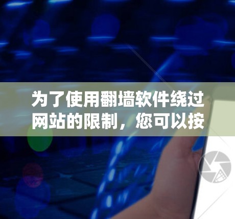 为了使用翻墙软件绕过网站的限制，您可以按照以下步骤操作