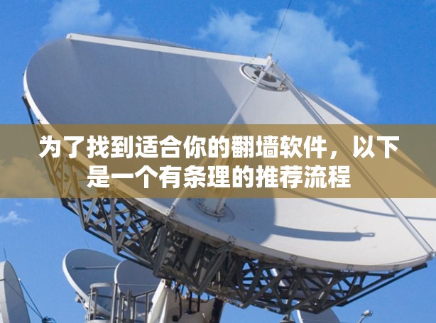 为了找到适合你的翻墙软件，以下是一个有条理的推荐流程