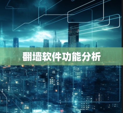 翻墙软件功能分析