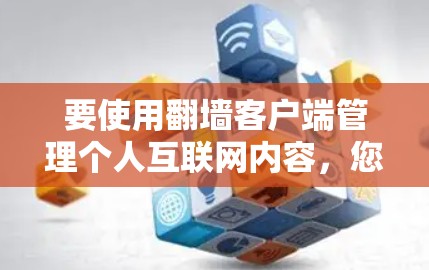 要使用翻墙客户端管理个人互联网内容，您可以按照以下步骤进行安装和配置