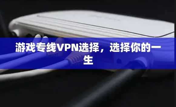 游戏专线VPN选择，选择你的一生