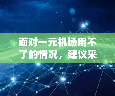 面对一元机场用不了的情况，建议采取以下步骤解决问题