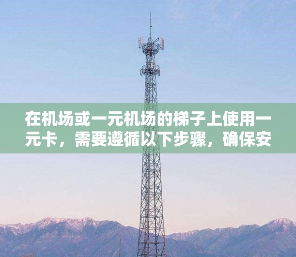 在机场或一元机场的梯子上使用一元卡，需要遵循以下步骤，确保安全和效率