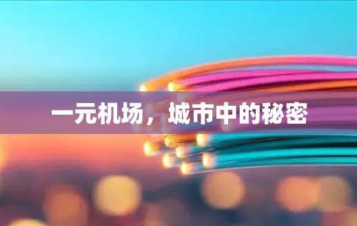 一元机场，城市中的秘密