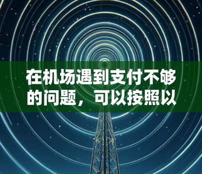 在机场遇到支付不够的问题，可以按照以下步骤解决问题