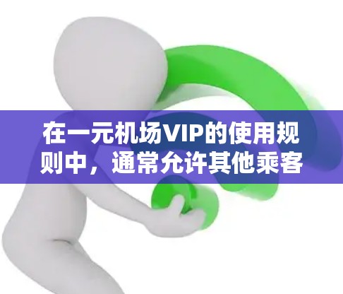 在一元机场VIP的使用规则中，通常允许其他乘客使用VIP区，但需遵守以下原则