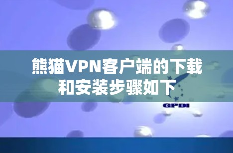 熊猫VPN客户端的下载和安装步骤如下