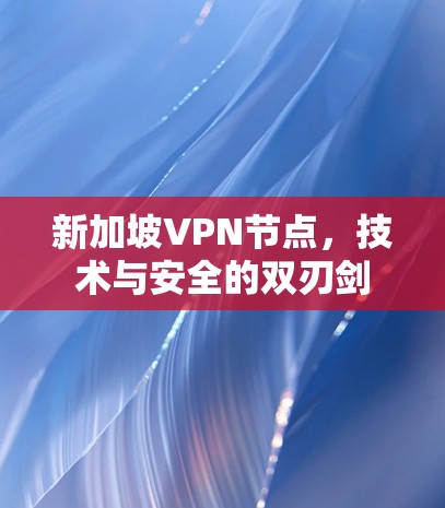 新加坡VPN节点，技术与安全的双刃剑