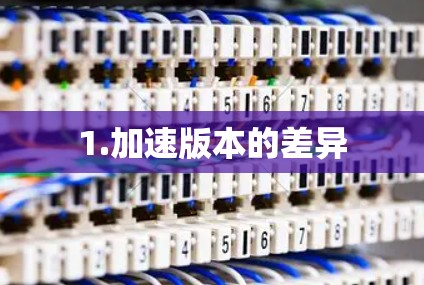 1.加速版本的差异