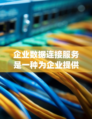 企业数据连接服务是一种为企业提供用于连接外部数据源或系统的能力，通常用于业务分析、数据分析、数据集成、数据存储、数据可视化等领域。以下是对企业数据连接服务的详细分析