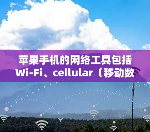 苹果手机的网络工具包括Wi-Fi、cellular（移动数据）data（在线数据）和data+在线数据+等服务。以下是对这些工具的详细说明