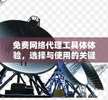 免费网络代理工具体体验，选择与使用的关键因素