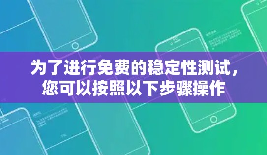 为了进行免费的稳定性测试，您可以按照以下步骤操作