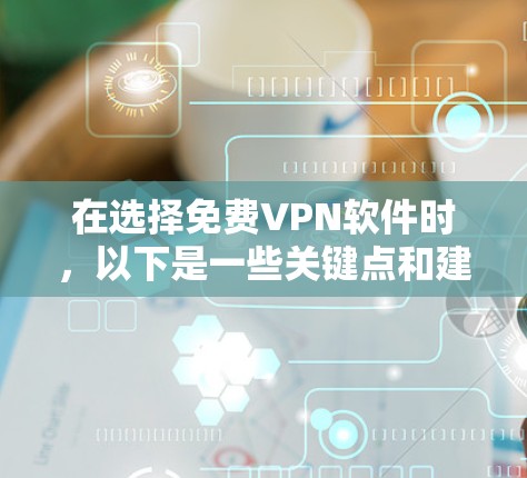 在选择免费VPN软件时，以下是一些关键点和建议