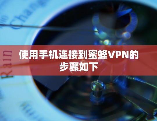 使用手机连接到蜜蜂VPN的步骤如下